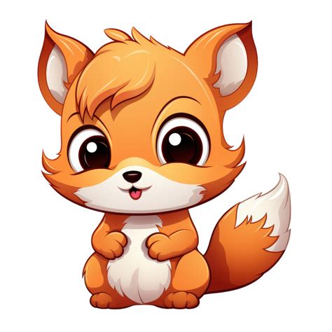 Ai Generated Cute Chibi Squirrel Cartoon Squirrel Character 36627775 Png