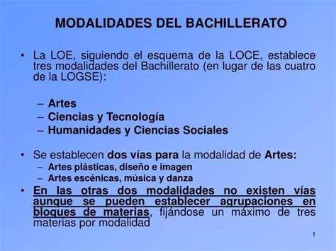 Ppt Modalidades Del Bachillerato Powerpoint Presentation Free