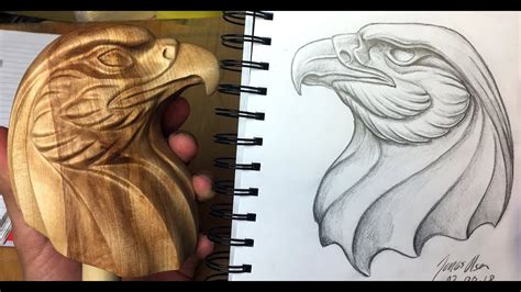 Bald Eagle Wood Carving Pattern - Woodcarving HD Image