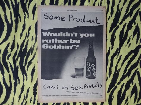 Original 1979 SEX PISTOLS Advert Poster Rare Vintage Poster Some Product LP Poster Punk