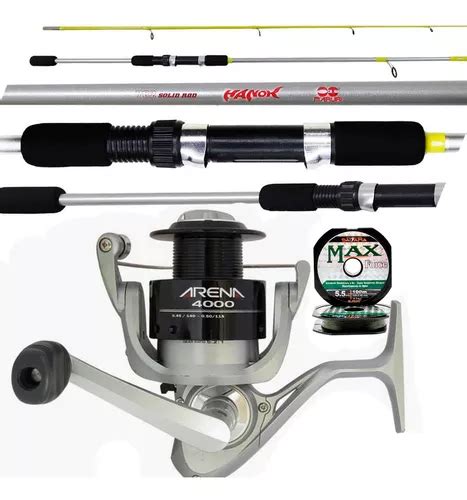 Kit Pesca Kg Vara Lbs M Molinete Marine Sports Arena