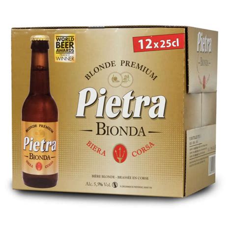 PIETRA Bière blonde premium pack bouteilles x cl pas cher Auchan fr