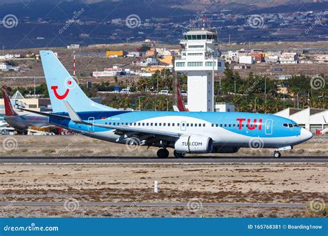 Tui Boeing Airplane Tenerife South Airport Editorial Photo