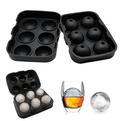 Silicone Ice Cube Trays Sphere Round Ice Ball Maker Large Square Ice