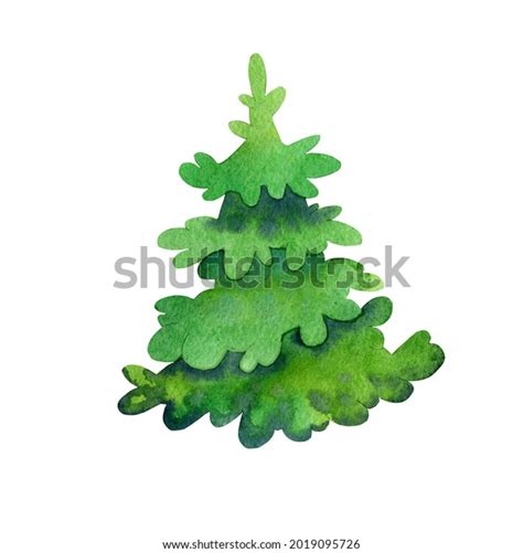 Christmas Tree Isolated Clipart Cartoon Style Stock Illustration 2019095726 | Shutterstock