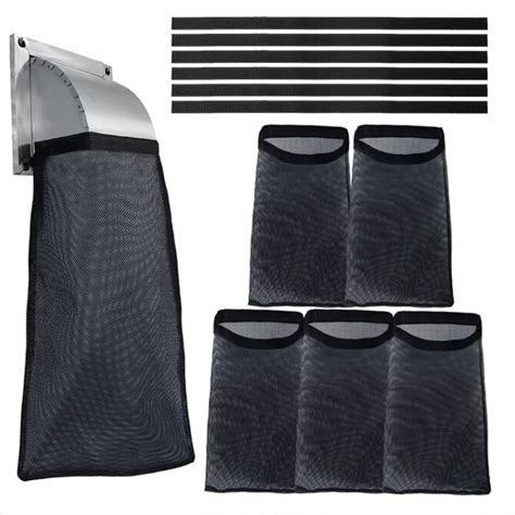6 Pcs Dust Lint Bag For Vent Exterior Dryer Lint Trap Dryer Lint Cover
