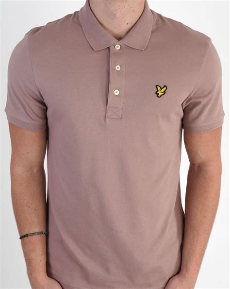 Lyle Scott Polo Shirt Mauve Dusk S Casual Classics