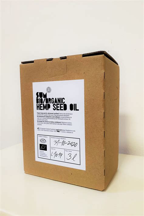 SUM Hemp Seed Oil Organic SUM konopný olej BIO bag in box