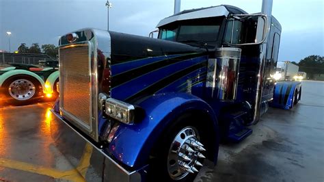 WICKED Blue Peterbilt Semi Truck At Joplin MO Truck Stop Peterbilt