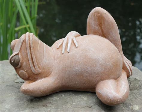 STEINFIGUR FROSCH GARTENDEKO Gartenfigur Tierfigur Dekofigur Steinguss