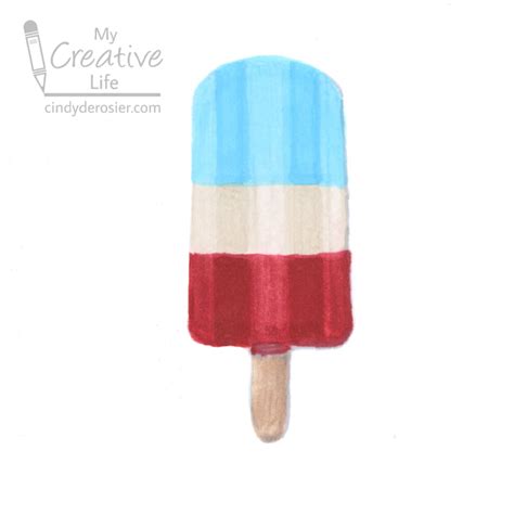 Cindy deRosier: My Creative Life: How to Draw a Realistic Popsicle