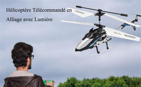 InnovTec RC hélicoptère Hélicoptère télécommandé 3 5 Canaux en Alliage