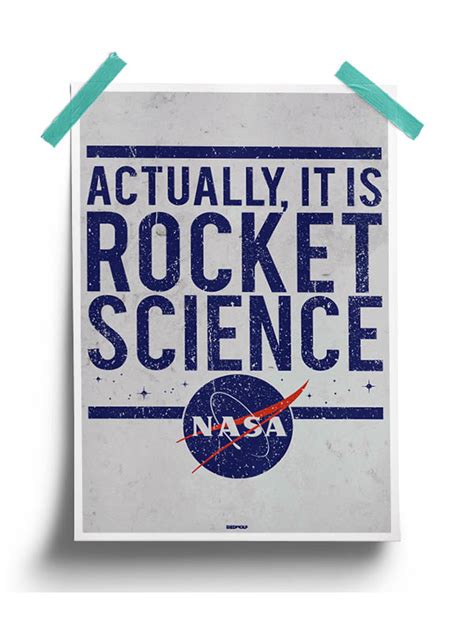 Rocket Science Official Nasa Poster Redwolf