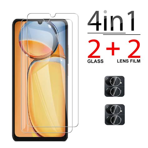 Cristal Templado 4 En 1 Para Xiaomi Redmi 13c 4g Redmi13c Xiomi Xioami Xaomi Redmy 13c