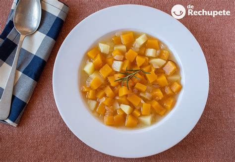 Sopa De Calabaza Y Patata Receta Tradicional Para Disfrutar Del Oto O