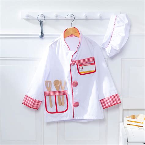 Melissa & Doug Chef Role Play Costume Set With Accessories – Pretend
