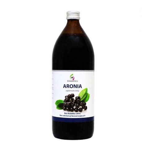 Sok z Aronii 1000ml z witaminą C naturalny bez konserwantów SYMBIOTICS