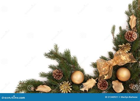 Weihnachtsrand Stockbild Bild Von Kiefer Dekorativ 21340921