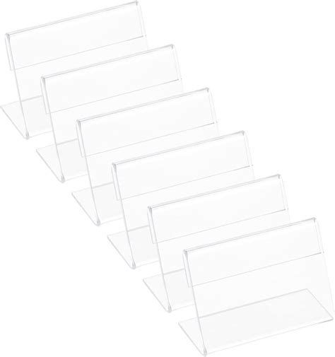 Amazon Zsxdc Pcs Mini Clear Acrylic Sign Display Holder With