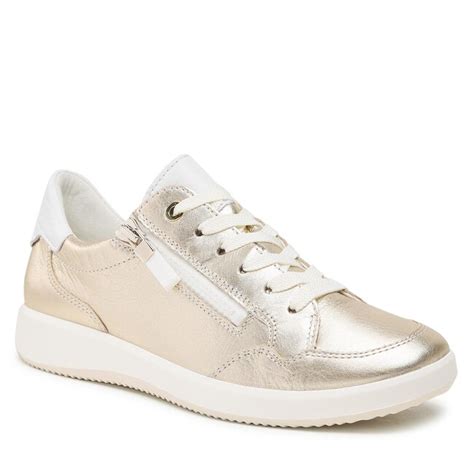 Sneakersy Ara 12 23901 11 Platin Weiss Sneakery Polobotky