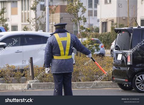 Security Guard On Car Parking Stock Photo 2114428142 Shutterstock