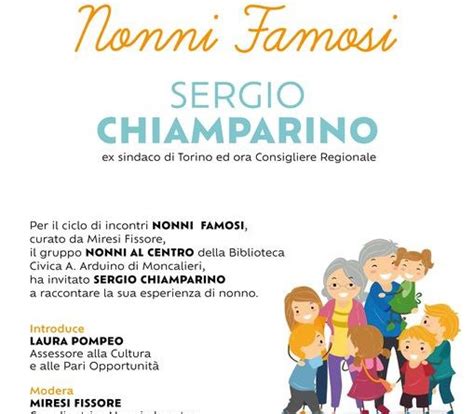 NONNI FAMOSI Con Sergio Chiamparino Vivere Moncalieri