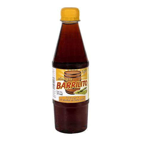 Vinagre de alcohol de Caña Color Barrilito Envase de 375 ml Bodega