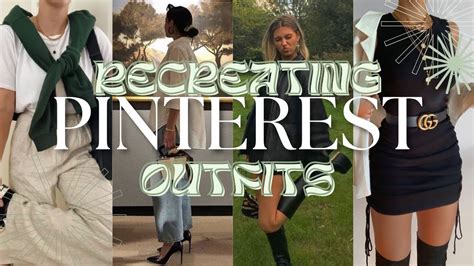 Recreating Pinterest Outfits Spring Edition Youtube