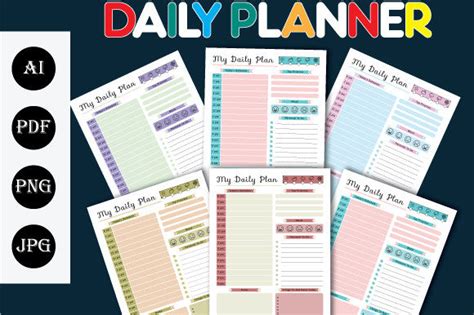 Daily Planner KDP Daily Planner 2022 Graphic By RubyArt Creative