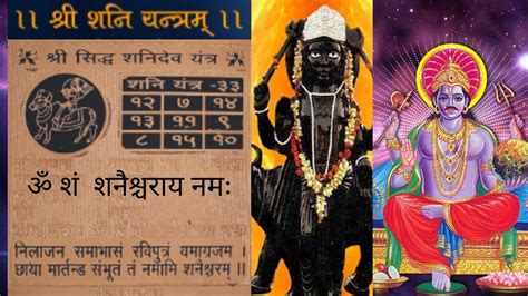 Shanidev Mantra Om San Sahnaishcharay Namah Shani Dev Beej Mantra