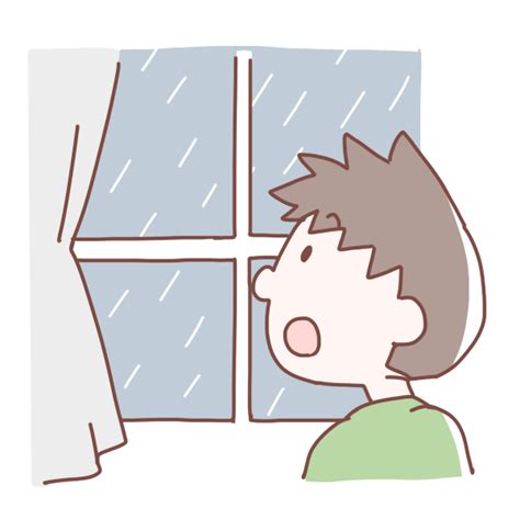 雨が降ってきたのイラスト かわいいフリー素材が無料のイラストレイン