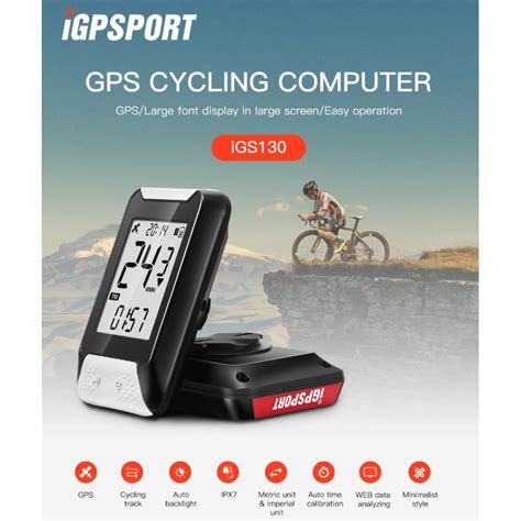 Buy IGPSPORT Wireless Cycling Computer Black IGS130Online In India