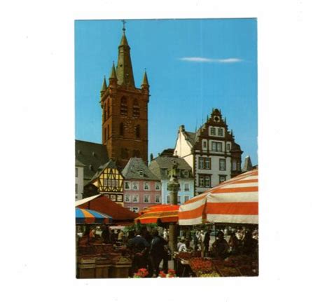 Ak Ansichtskarte Trier Marktplatz Und St Gangolf Ebay