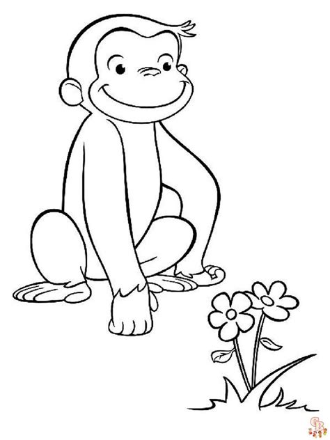 Disegni Di Curious George Da Colorare Per Bambini Gbcolorare