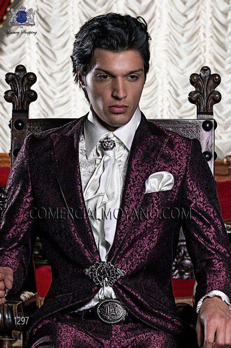 Bespoke Burgundy Black Wedding Suit Style 1297 Mario Moreno Moyano