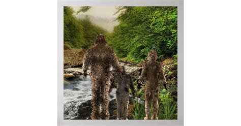 Bigfoot Family Poster | Zazzle