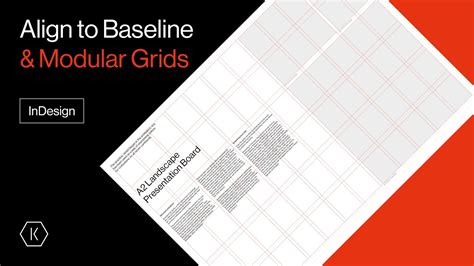 Indesign Align To Baseline Grid And Modular Grid Tutorial Youtube