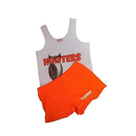 Ripple Junction Hooters Outfit For Women Includes White Tank And Orange