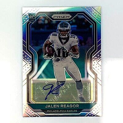 Panini Jalen Reagor Silver Prizm Rookie Autograph Card Ebay