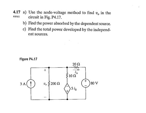 Solved Use The Node Voltage Method To Find V 0 In The Chegg