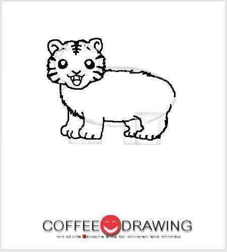 COFFEE-DRAWING: สอนเด็กวาดรูป PART 21 "เสือโคร่งแสนดุ"