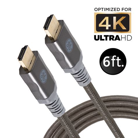 Ge Ultrapro 6 Ft Hdmi Cable Ethernet Full 1080p Up To 4k 60hz