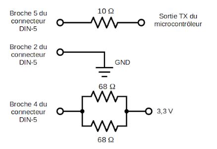 Électronique en amateur Fabrication d un module MIDI IN et OUT pour