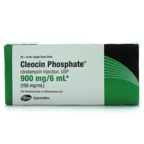 Cleocin Phosphate® Clindamycin 150mgml 900mgvial Sdv 6ml 25