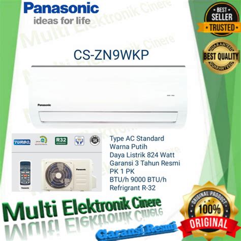 Promo AC Panasonic CS ZN9WKP AC Split 1 PK Standard Unit Only Cicil 0