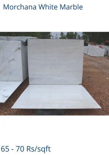 Slab Morchana White Marble Thickness Mm At Rs Sq Ft In