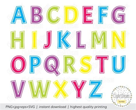 Outline Font Svg Letter Alphabet Clipart Svg Font Cutting Etsy