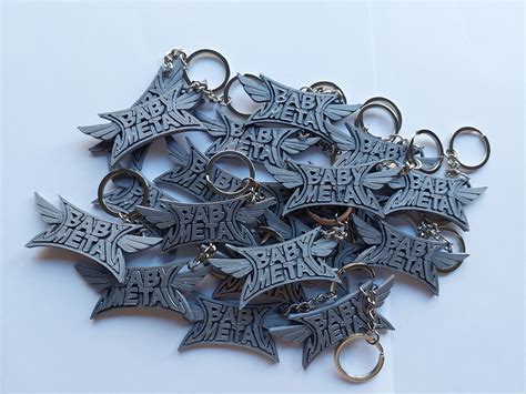 3d Printed Babymetal Logo Keychain With The New Logo Stl File In The