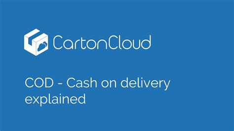 Cod Cash On Delivery Explained Youtube