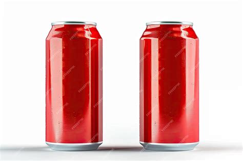 Soda Can Label Design Isolated On White Background Premium Ai